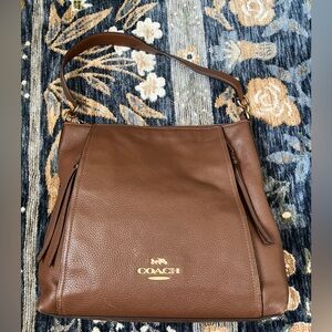 Coach Tan Leather Shoulder Bag